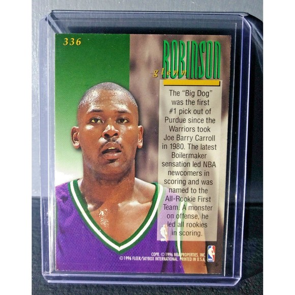 1995-96 Glenn Robinson Fleer Ultra #336 Encore Basketball Card - Picture 2 of 2